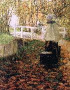 George Hitchcock The Milkmaid oil painting
